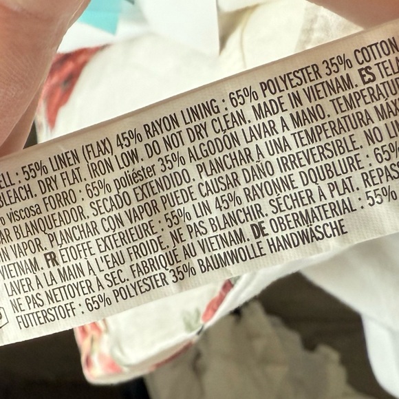 Forever 21|Women's White Linen Floral Shorts in high waisted•••NWT, Large - Picture 11 of 14